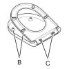 Villeroy en Boch O.Novo 8M43S101 toiletzitting met deksel wit