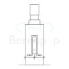 Decor Walther 0847560 DW 375 N zeepdispenser wand zwart mat