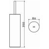 Clou Flat CL0902040 toiletborstel garnituur staand chroom