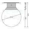 Decor Walther 0213160 GLOBE 20 plafondlamp ø19cm mat zwart