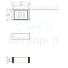 Decor Walther Brick 0591100 BK WSS zeephouder wit porselein/ chroom