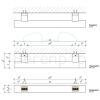 Decor Walther Tube 0540200 TB HTE443 handdoekhouder 43cm ø4cm chroom