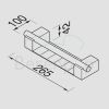 Geesa Nexx 752002 fles- en sponshouder 265mm chroom