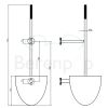 Clou Slim CL090304241 toiletborstel garnituur wand rvs geborsteld (OUTLET)