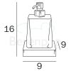 Inda Divo - Mito A2012ZCR03 zeepdispenser helder transparant glas/ chroom