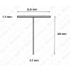 PDPlan Universeel T-18 inschuifrubber t-model, 200cm, 18mm *niet meer leverbaar*