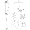 Brauer Edition 5-CE-025 thermostatische inbouw regendouche SET 05 chroom