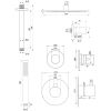 Brauer Edition 5-CE-027 thermostatische inbouw regendouche SET 06 chroom
