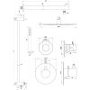 Brauer Edition 5-CE-034 thermostatische inbouw regendouche SET 14 chroom