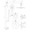 Brauer Edition 5-CE-036 thermostatische inbouw regendouche SET 19 chroom