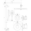 Brauer Edition 5-CE-081 thermostatische inbouw regendouche SET 22 chroom