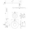 Brauer Edition 5-GG-026 thermostatische inbouw regendouche SET 02 goud geborsteld PVD