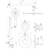 Brauer Edition 5-GG-030 thermostatische inbouw regendouche SET 08 goud geborsteld PVD