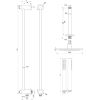 Brauer Edition 5-GK-033 thermostatische inbouw regendouche SET 17 koper geborsteld PVD