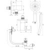 Brauer Edition 5-GK-047 thermostatische inbouw badkraan SET 02 koper geborsteld PVD