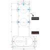 Brauer Carving 5-NG-109 thermostatische inbouw regendouche SET 13 RVS geborsteld PVD
