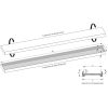 Brauer DR-MRFW90NG douchegoot met multifunctioneel rooster en flens voor wandmontage 7 x 90cm RVS geborsteld