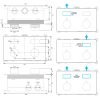 Brauer Edition 5-CE-177 thermostatische inbouw regendouche met drukknoppen SET 66 chroom