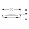 Geberit Renova 573015000 toiletzitting met deksel wit