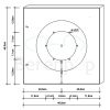 Decor Walther 0218960 CUT 40 N LED wand- plafondlamp 40x40cm mat zwart