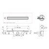Easy Drain Compact 50 TAF Black EDM1TAFZM100050B douchegoot 100cm zijuitloop