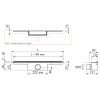 Easy Drain M-line MLINE90050 douchegoot 90cm zijuitloop