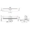 Easy Drain S-line SLINE700 douchegoot 70cm zijuitloop