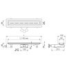 Easy Drain Vinyl EDVINM270035 douchegoot 70cm zijuitloop
