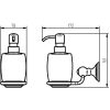 Haceka Allure 1208435 zeepdispenser porselein / RVS geborsteld