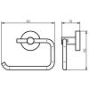 Haceka Kosmos 1208740 closetrolhouder grafiet