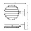 Haceka Kosmos Tec 1122880 zeephouder draad RVS geborsteld