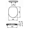 Ideal Standard Connect Freedom E822501 toiletzitting met deksel wit