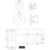Brauer Edition 5-CE-022 thermostatische inbouw badkraan SET 01 chroom