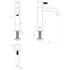 Clou Freddo 2 CL/06.03.001.83.L fonteinkraan staand hoog brons geborsteld PVD
