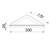 Geesa Frame 918803-02-06 hoekplanchet chroom/ zwart