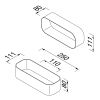 Geesa Frame 918901-06 douchemand / planchet 25 cm zwart
