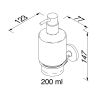 Geesa Hotel 915316-02 zeepdispenser 200 ml chroom
