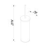 Geesa Nemox 651002 toiletborstelhouder (witte borstelkop) chroom