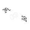Geesa Nemox Brushed Gold 916513-07 handdoekhaak goud geborsteld