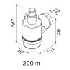 Geesa Opal Brushed Gold 917216-07 zeepdispenser 200 ml goud geborsteld
