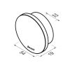Geesa Opal Brushed Metal Black 917245-09 handdoekhaak groot zwart metaal geborsteld