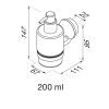 Geesa Opal Chrome 917216-02 zeepdispenser 200 ml chroom