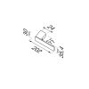Geesa Shift Gold Brushed 919909-07-R toiletrolhouder zonder klep (rechts) geborsteld goud