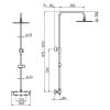 HSK RS 200 Mix rond 1006500 showerset met mengkraan chroom