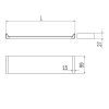 Inda Indissima A8809SNE plankmodule 400mm mat zwart