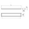 Inda Indissima A8818RNS handdoekhouder module 599mm RVS geborsteld 