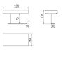 Inda Indissima A8826MNE rolmodule met deksel 200mm mat zwart