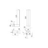Inda Indissima A88280WM dubbele reserverolhouder mat wit