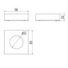 Inda Indissima A8842MNS hygiënische zakhoudermodule 100mm RVS geborsteld
