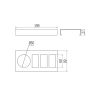 Inda Indissima A88540NS schoonheidsmodule 200mm voor styling tools RVS geborsteld
